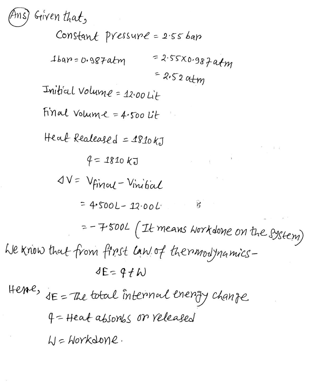 Chemistry homework question answer, step 1, image 1